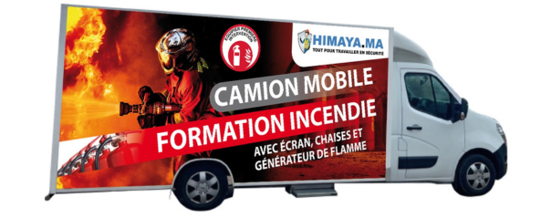 Camion mobile pour formation incendie